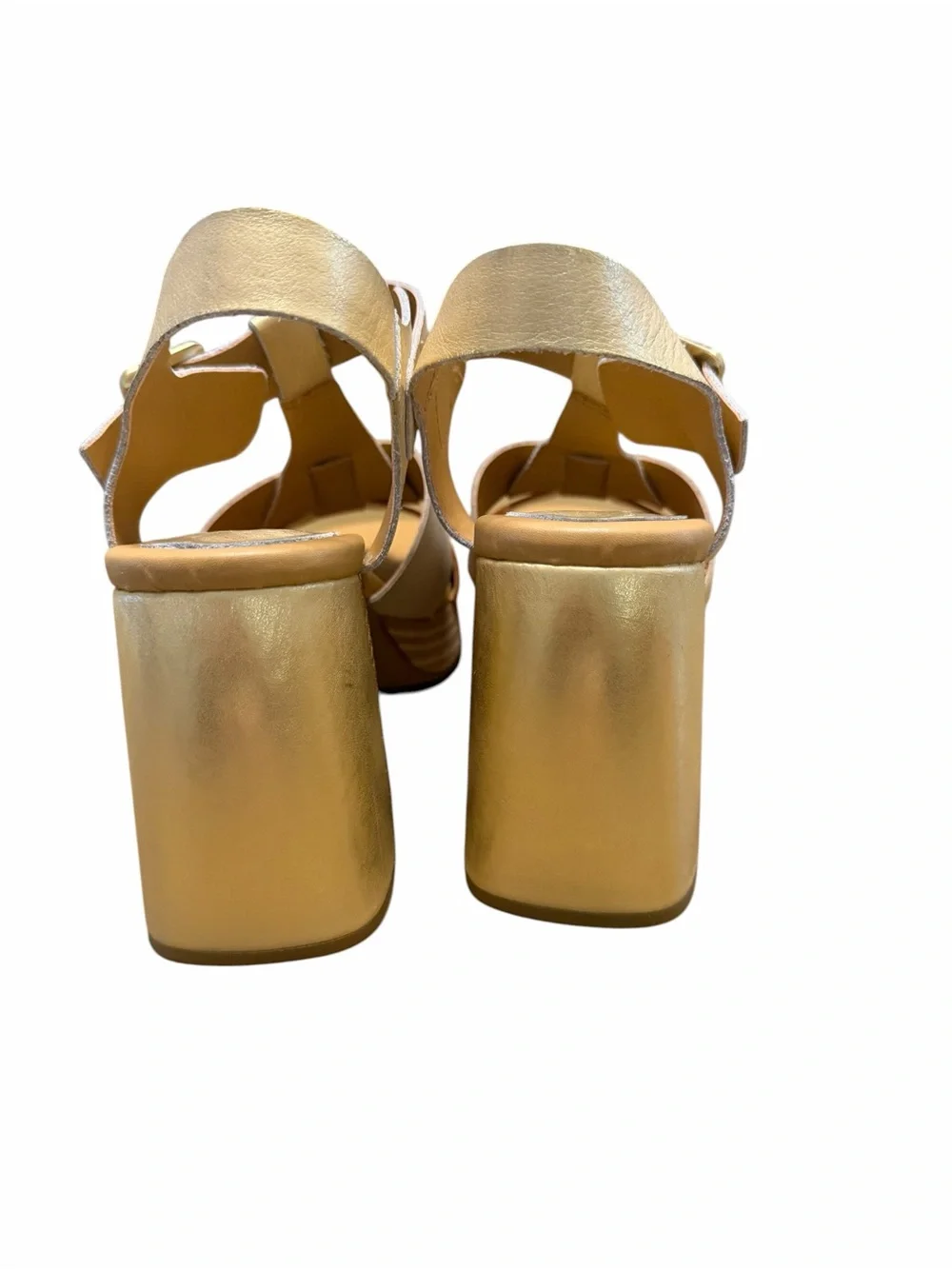 Kork-Ease Women's Multitone Platform Sandals — Beige & Orange